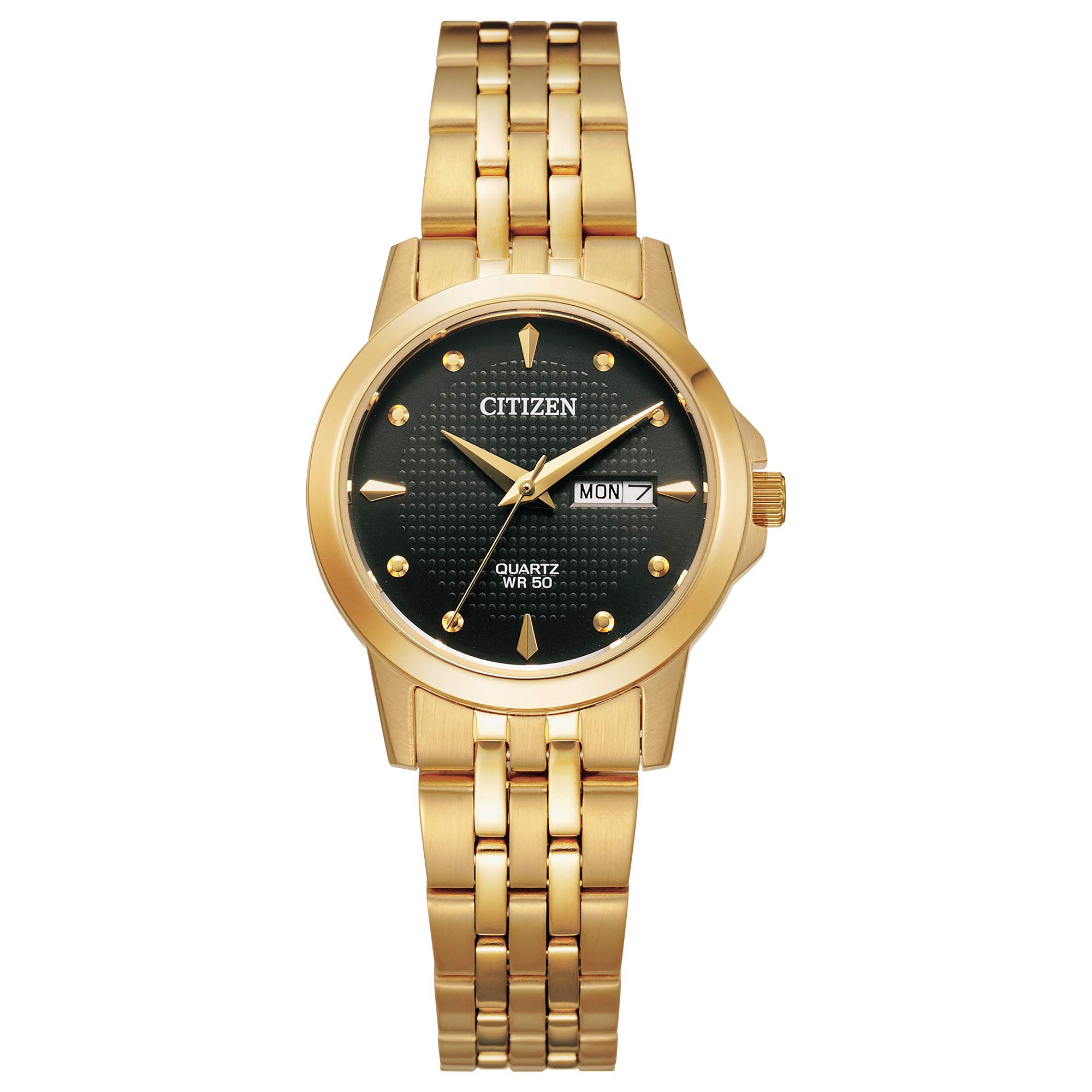 Citizen EQ0603-59F Ladies Quartz Gold and Black Stainless Watch