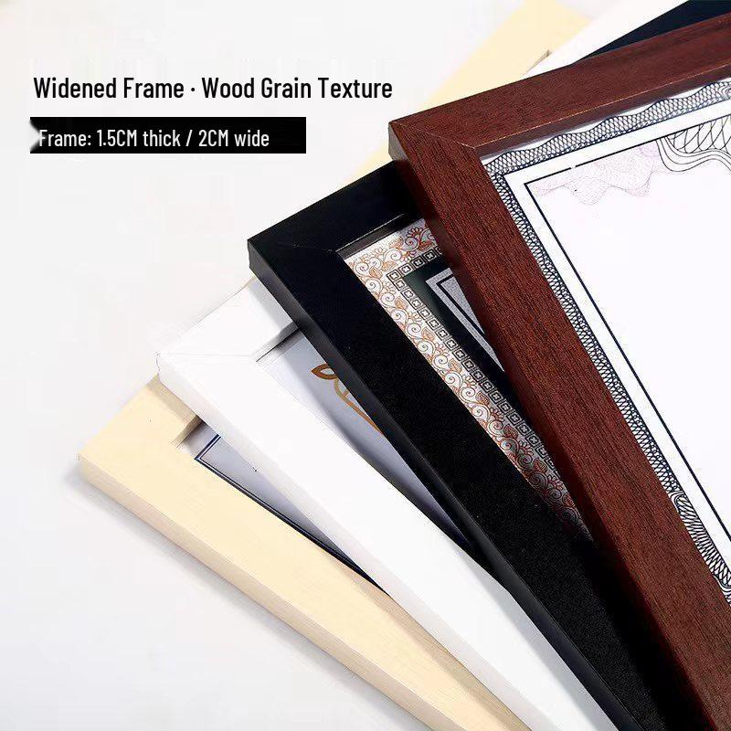 Creative Wooden Photo & Certificate Frame A4 A3 - Desktop & Wall Display