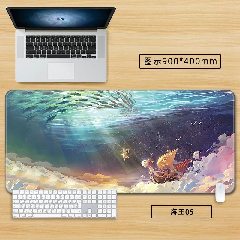 Anime Merchandise ONE PIECE Office Mouse Pad Oversized Boys Nautical King Animation Game Roronoa Zoro Computer Keyboard Cute Large Desktop Table Mat