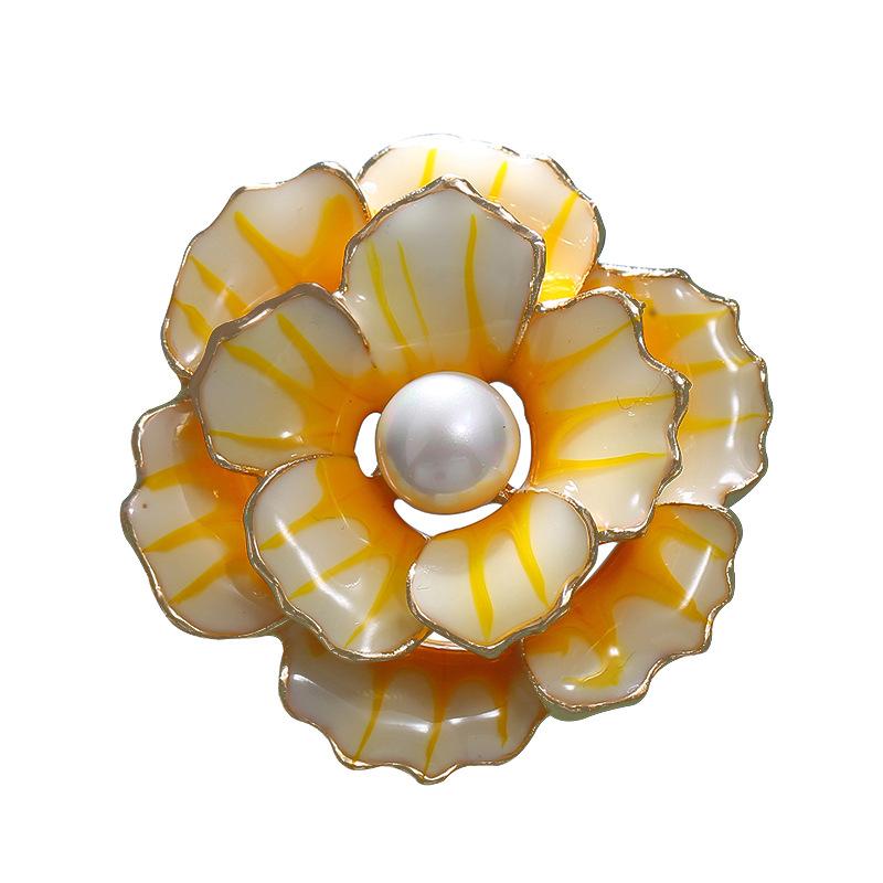 Fashionable Accessories: Peony Flower, Atmospheric Anti-exposure, High-end Accessories, Oil-drip Brooch