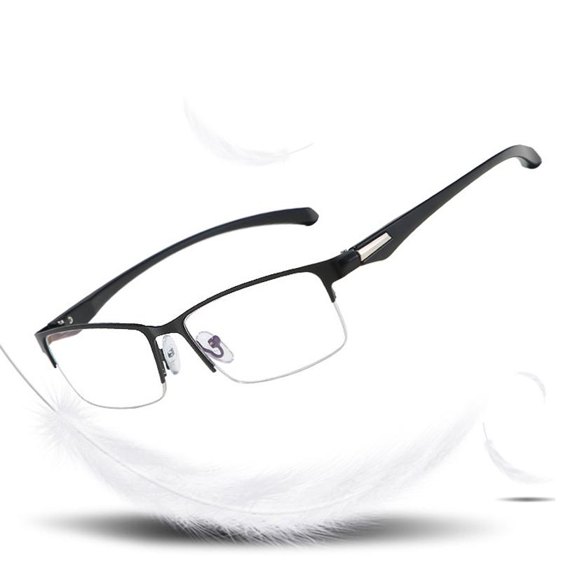 Half Frame Photochromic Glasses for Men Trendy Fashion Color Changing Eyeglasses Unisex Sunglasses