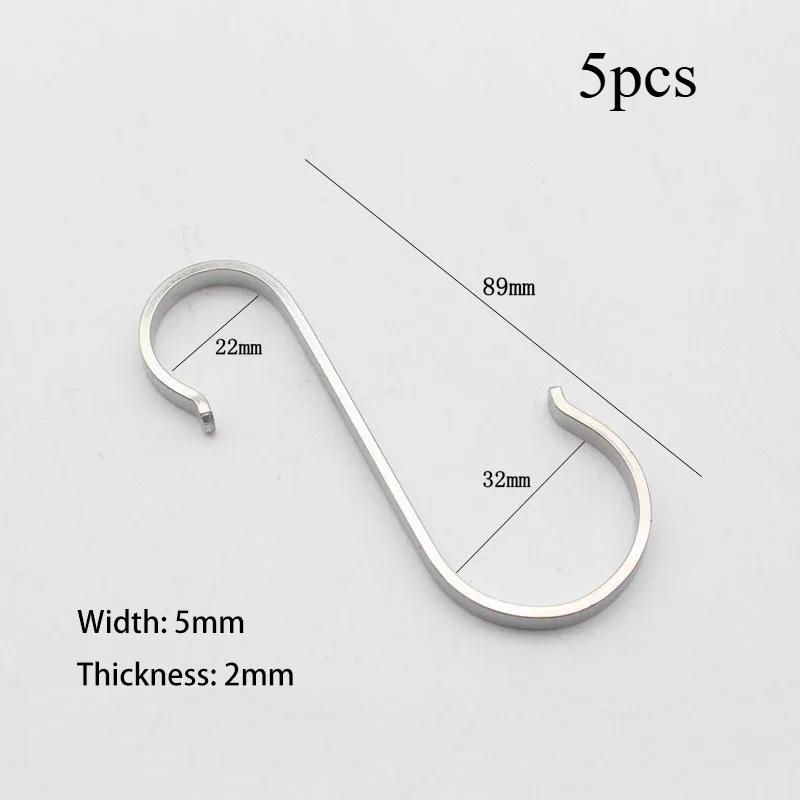 

5/10/20 шт. Бытовой самоклеящийся S-образный крючок из нержавеющей стали, подходит для одежды и кухни 89mm * 32mm * 22mm