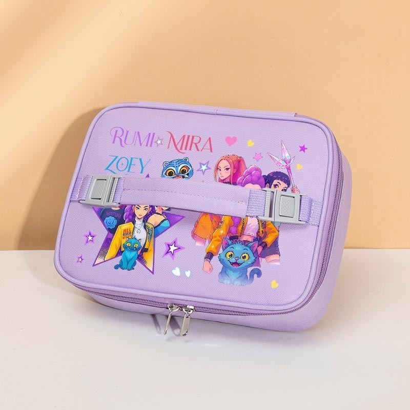 KPOP Hexenjagd Team Isolierte Tasche Kinder Lunchbox Tasche, Niedliche Isolierte Handheld Aluminiumfolie Tragbare Lunchbox