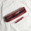 Portable Stationery Box Solid Color Pen Bag Trendy Pencil Case  School Office Use