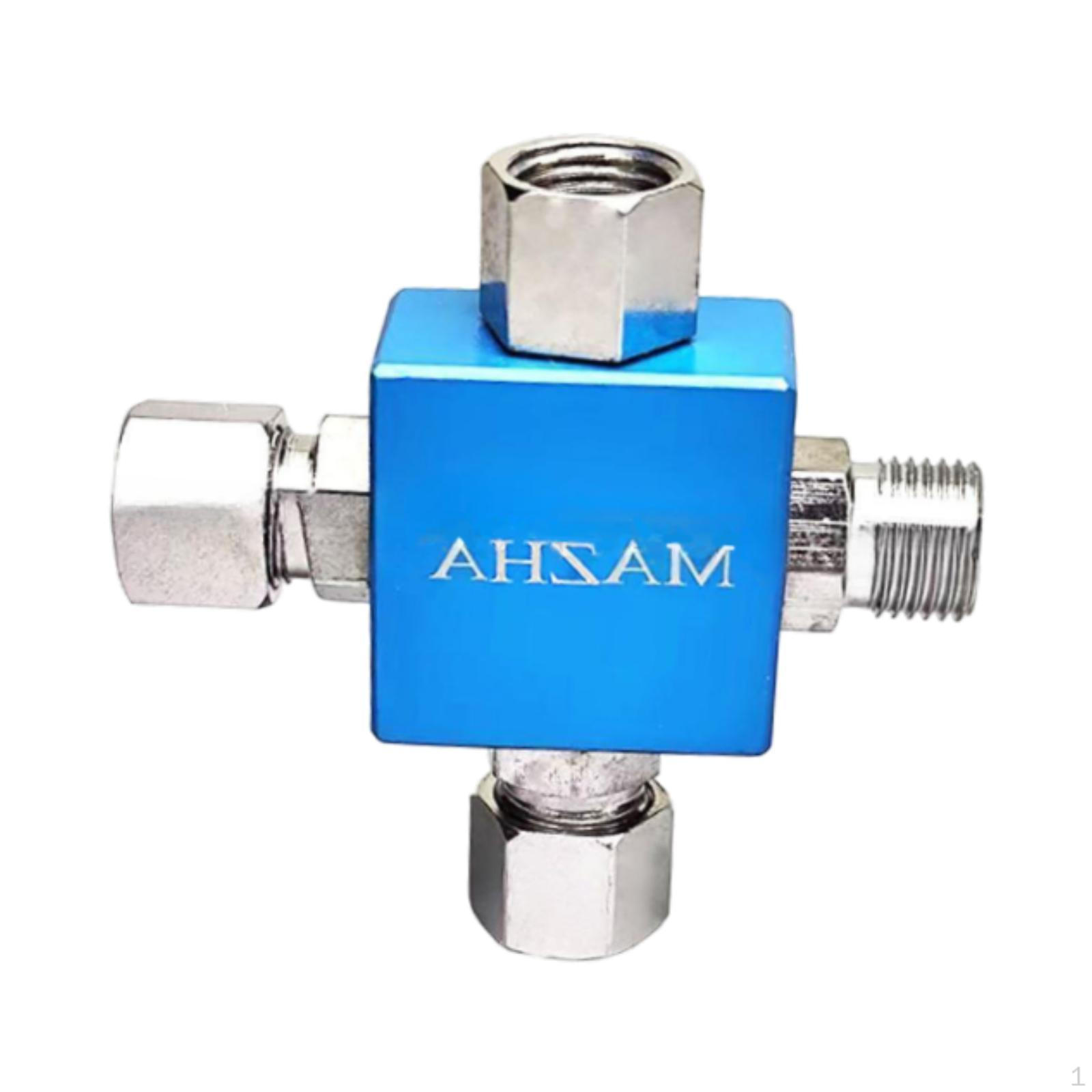 

3 Way Airbrush Air Hose Splitter Fittings Portable Compressor Adapter Connector