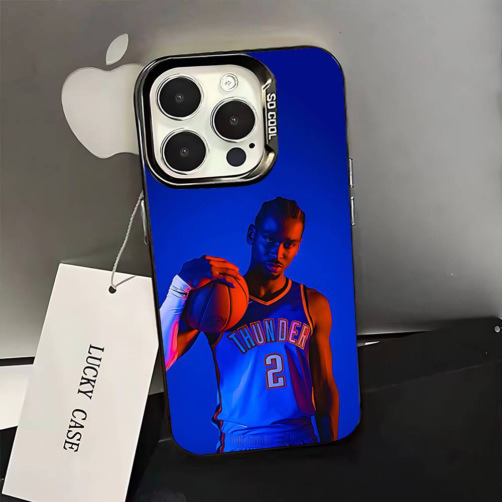 

Basketball star SGA S-Shai COOL Phone Case For iPhone 17,16,15,14,13,12,11,Pro,Max,Plus,E,Air,Mini Anti Fall Black Bumper iPhone13