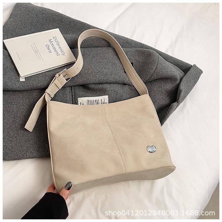 

Сумка-тоут для поездок на работу, женская, большой вместимости, для отдыха, атмосферная, на плечо, модная, универсальная, сумка-мессенджер, женская бежевый