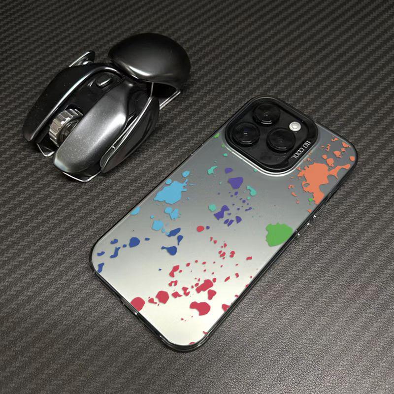 

Personalized Graffiti Silver Shell Case for Apple 16/15/14 Pro/15 Pro Max/13/12/11/X Phones XR