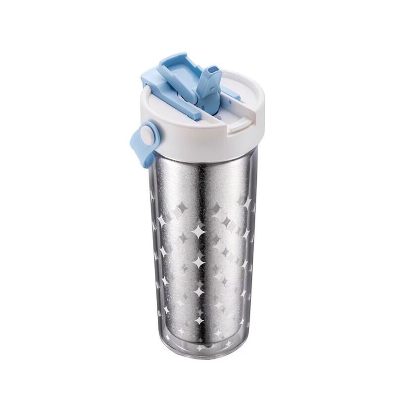DESLON Portable Insulated Straw Tumbler