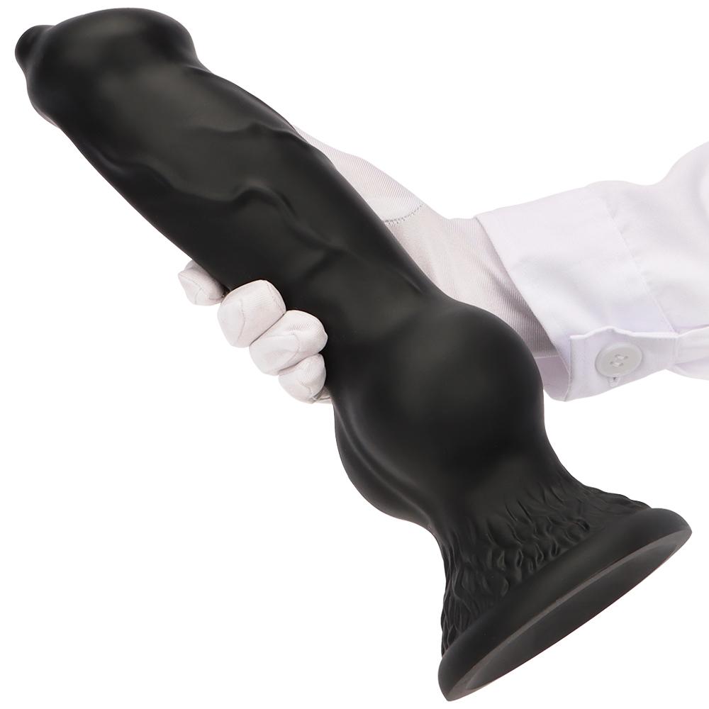 5 Größe XXL Realistischer Big Knot Hundedildo Dicker Tierpenis Saugnapf Große Dildos Analplug Erwachsene Riesige Sexspielzeuge Männer Frauen