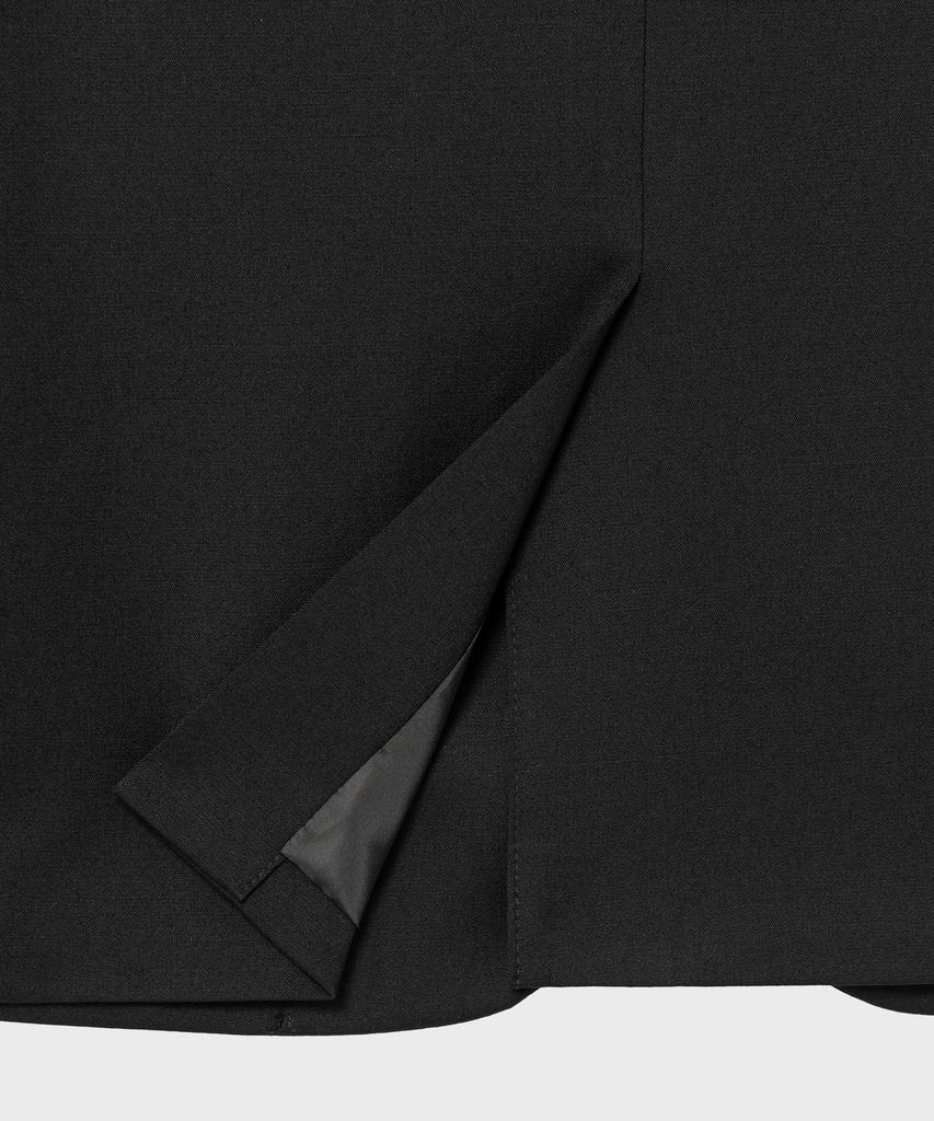 Nonblank Merino Wool Semi-Oversized Jacket_Black