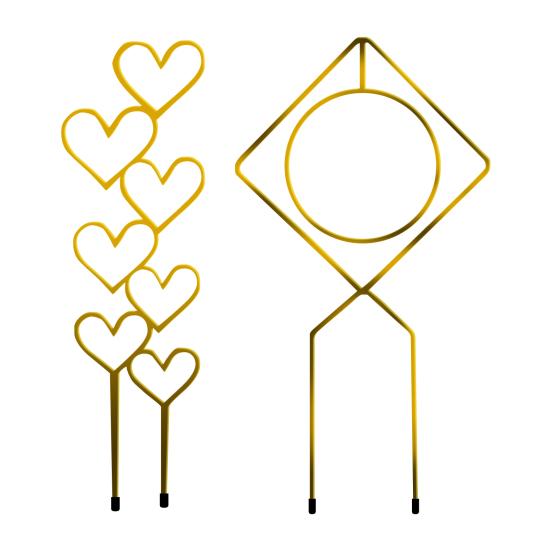 Plants Climb Holder High Durability Rust-proof Metal Flower Climbing Stand Potted Plants Trellis Home