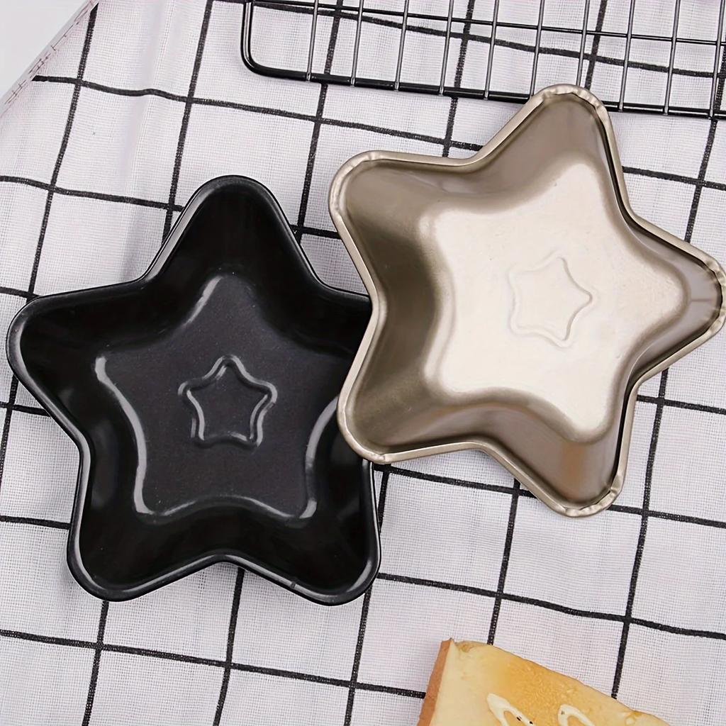 Non Stick Carbon Steel Cake Mold Heart Shaped Cake Baking Tray Star Cake Baking Tray Kitchen Baking Tools for Muffin Cakes Bread