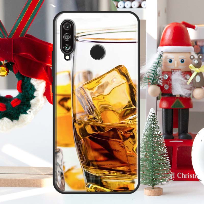 Cygaro Whiskey Lodowy Napój Etui na Huawei Nova 7i 8i 11i 12i 12s Y73 Y70 Y90 Y60 Y72 Y61 Y91 9 10 SE P30 Pro P40 Lite