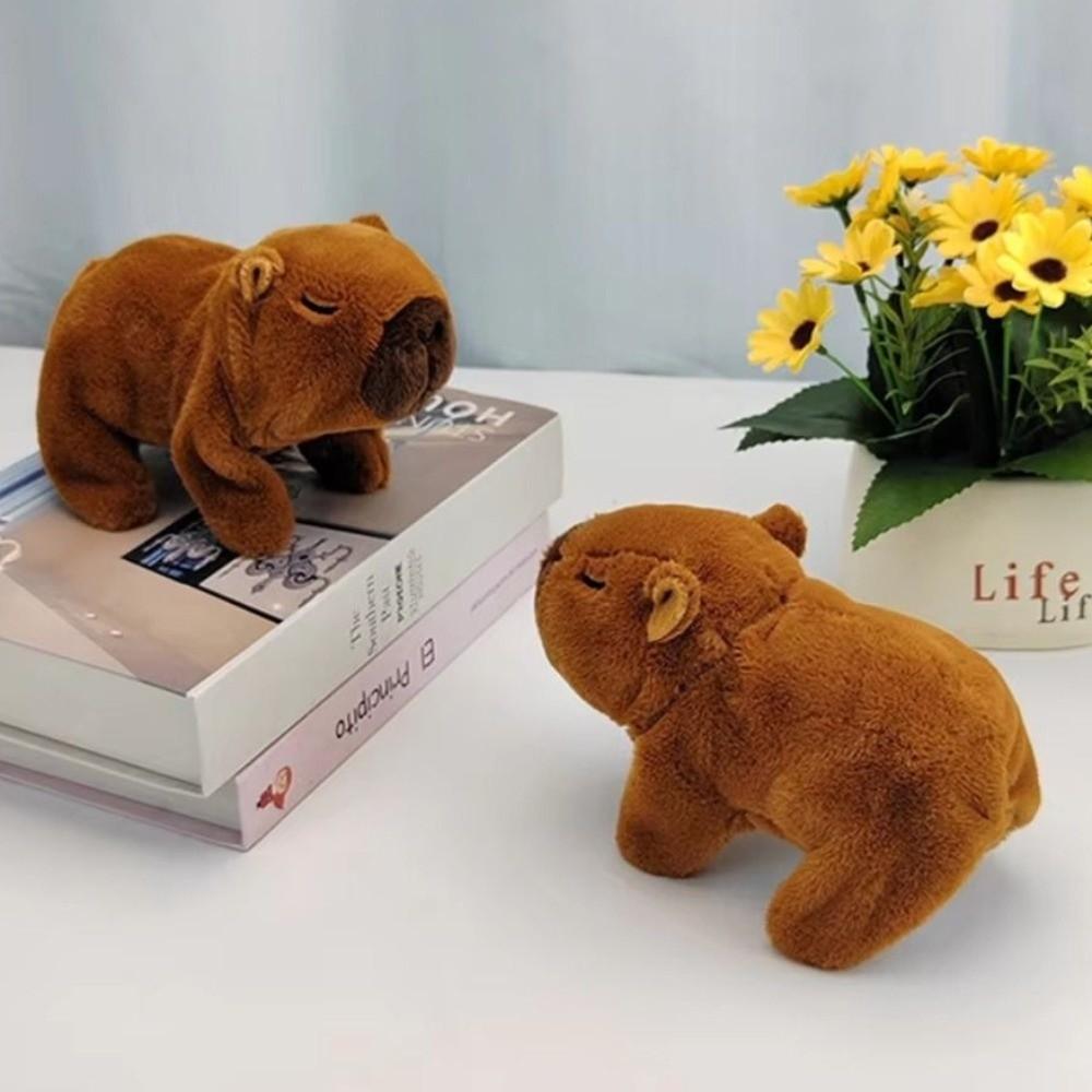 Can Walking Electronic Plush Capybara Toy Walk Squeak Capybara Action Figure Kids Girl Boy