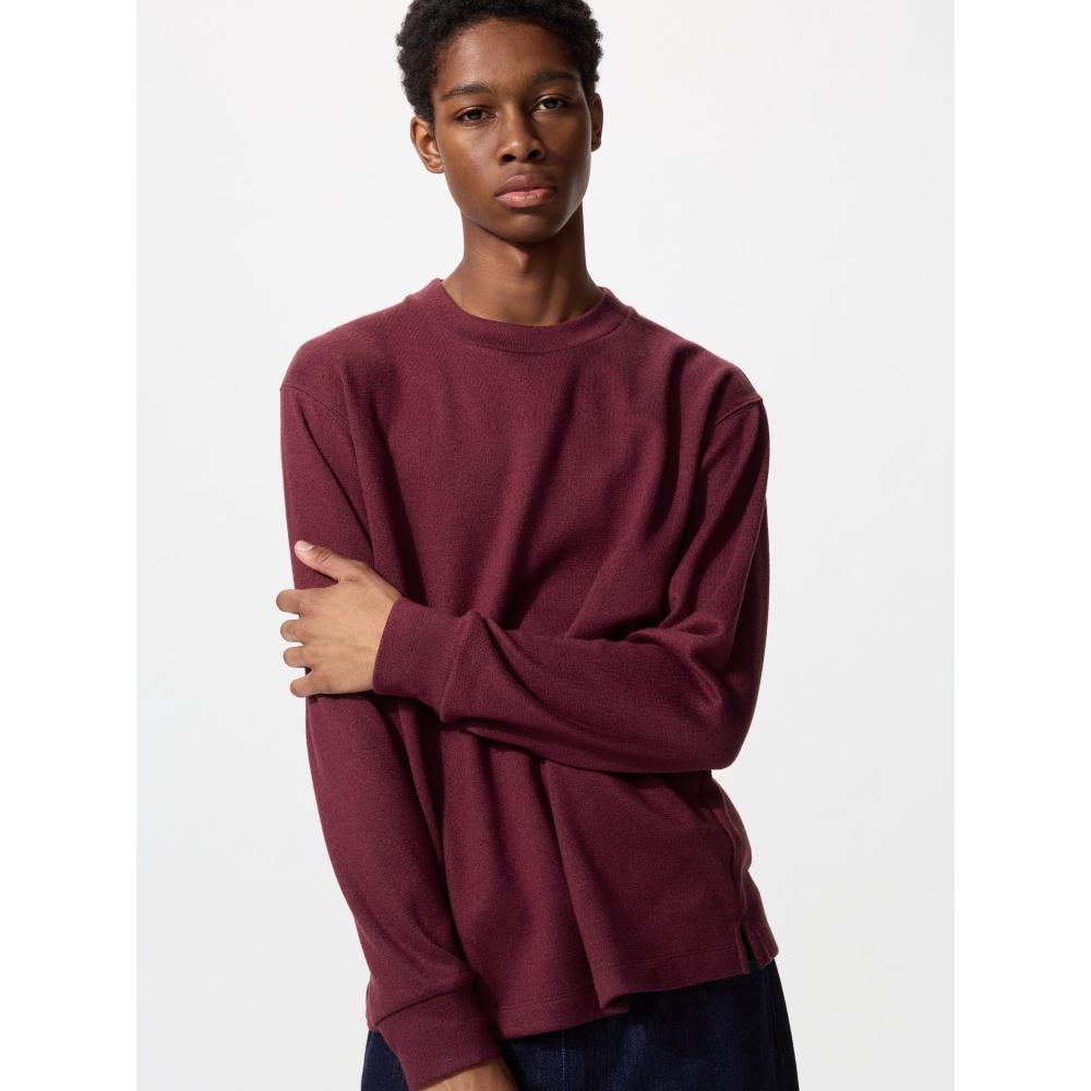 Uniqlo SofT KniT Fleece Crew Neck T