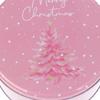 Round Christmas Gift Candy Box Cute Santa Claus Cookie Storage Containers Tinplate Metal Can For Holiday Xmas Happy New Year