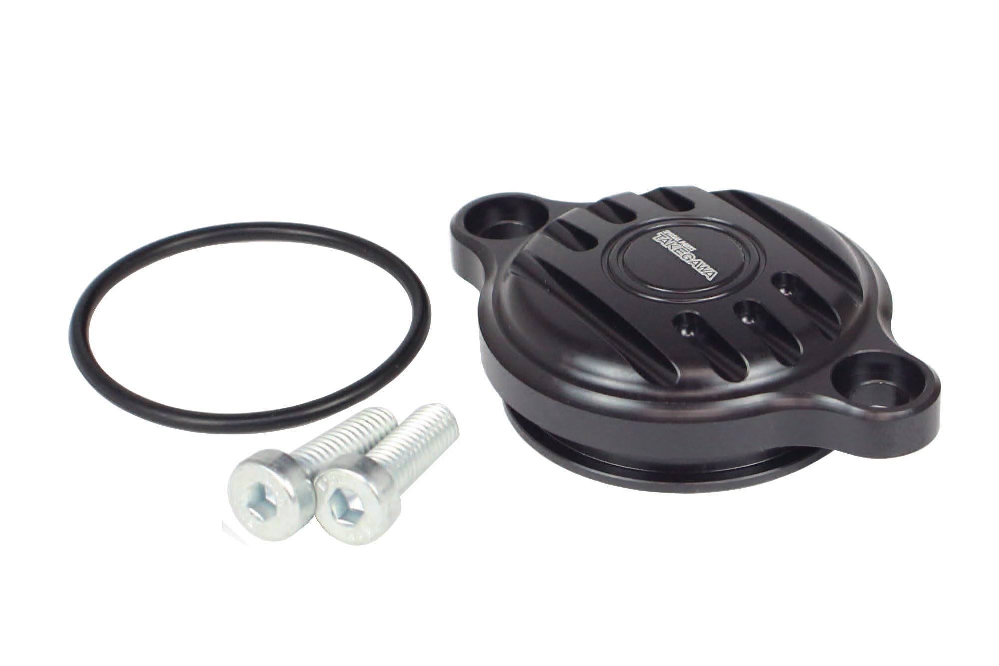 

Special Parts Takegawa Oil Filter Cover, Fin Type, Black, for Centrifugal Clutch Cover Vehicles, 02-09-0035