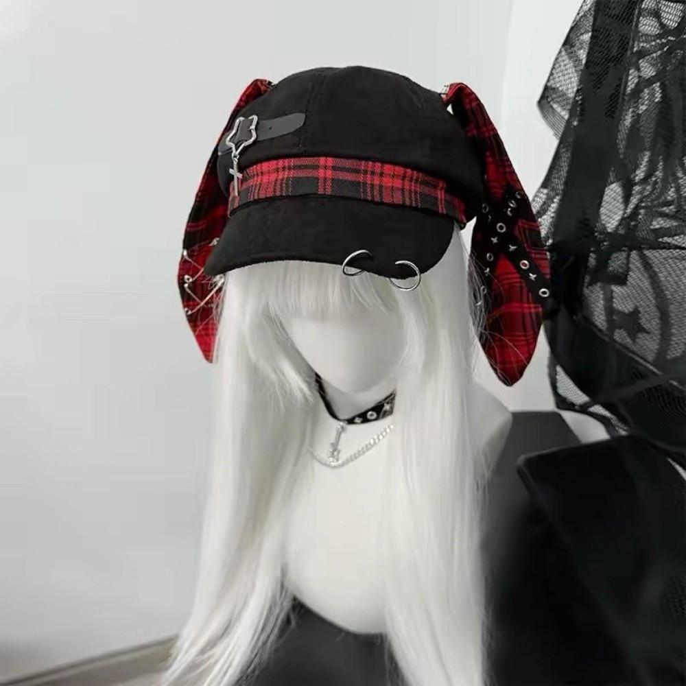 Irregular Plaid Beret Hat Thin Brim Painter Artist Cap Fashion Octagonal Hat  Travel