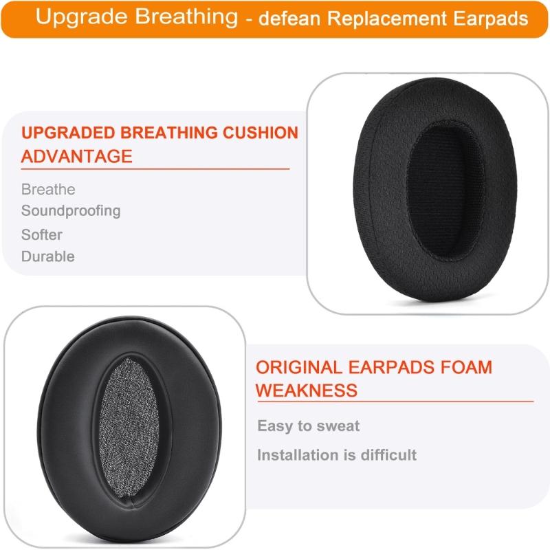 Prodyšná látka Náušníky pro sluchátka HD4.50BTNC Náušníky s potlačením hluku Síťovina Obaly na náušníky