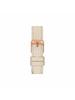 Tissot Zenith quartz movement, 30m water-resistant women's watch, Lumi 31.4mm white dial, stainless steel case, leather strap, T103.310.36.111.00