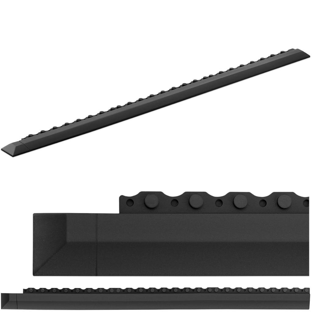 Gummimatten-Endkappe 10050276 schwarz 95 x 6 x 1 cm