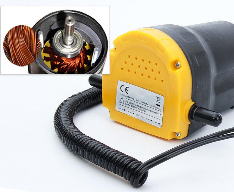 Compact 12V Electric Diesel Self-Priming Oil Transfer Pump Set with Plastic Gear Vane.