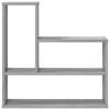 Wall Shelf Sonoma Grey 60 x 11 x 60 cm Engineered Wood