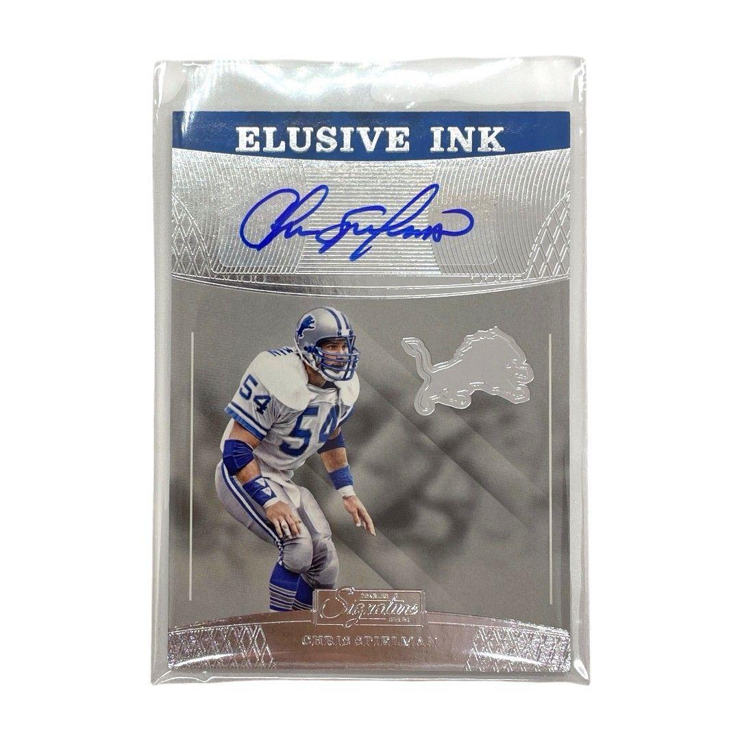 Used PANINI NFL Card DONRUSS SIGNATURE SERIES ELUSIVE INK CHRIS SPIELMAN DETROIT LIONS #EI-CS Free Shipping Used IT1