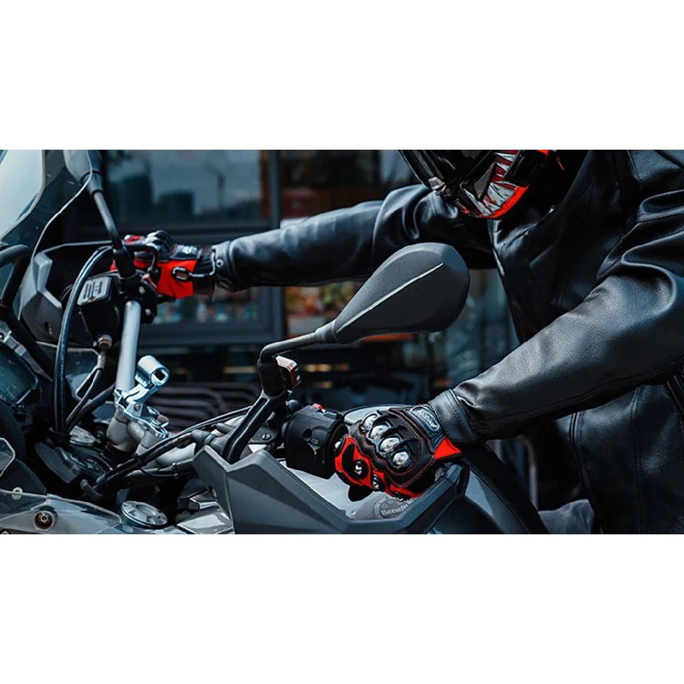 Motobike Motorcycle Knitting Unisex Moto Touch Screen Breathable Motocross Riding Racing Alloy Protective Full Finger Gloves