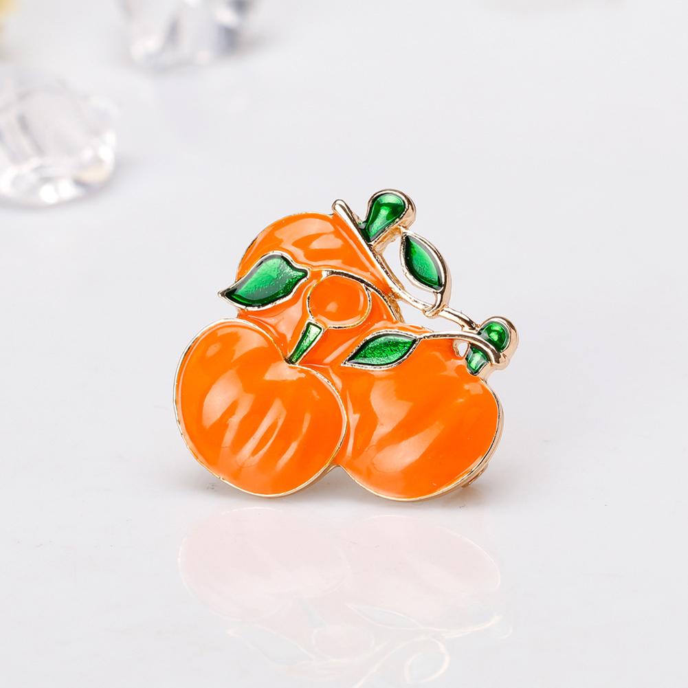 Women Fashion Halloween Pumpkin Brooch Enamel Pumpkin Broochpin Skirt Decoration