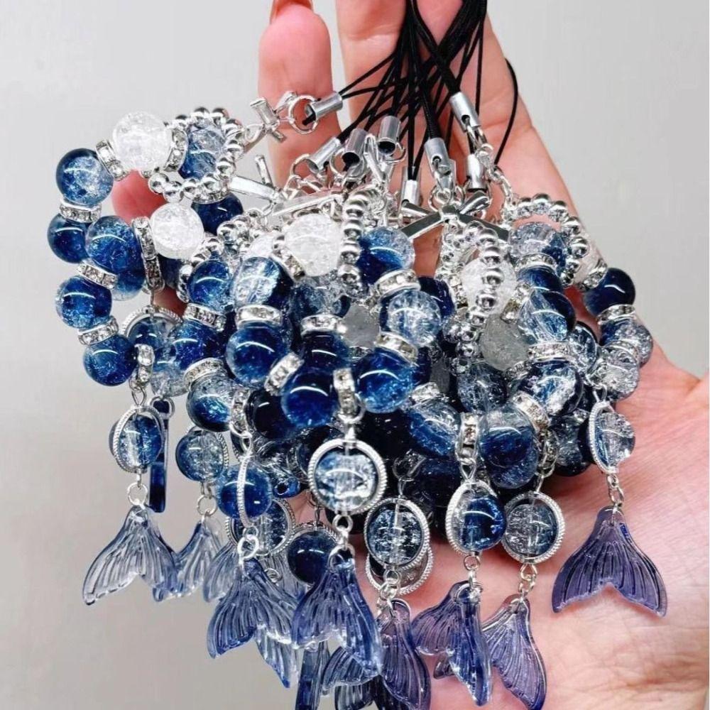 Fashion Accessory Couple Phone Lanyard Fish Tail Bag Jewelry  Friends Present