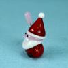 Four Cart Cute Handmade Glass Heart Santa
