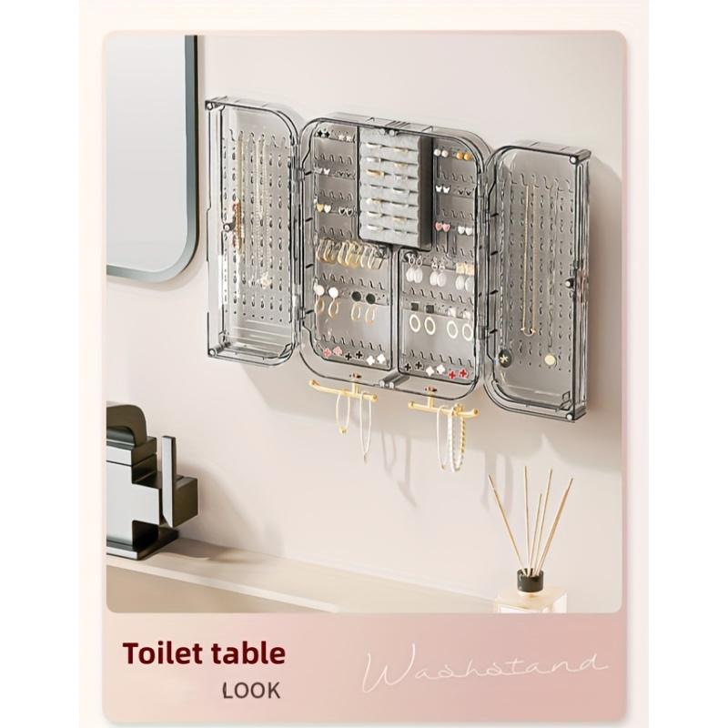 1PC Large-Capacity Wall-mounted Multi-functional Jewelry Storage Box For Earrings, Necklaces