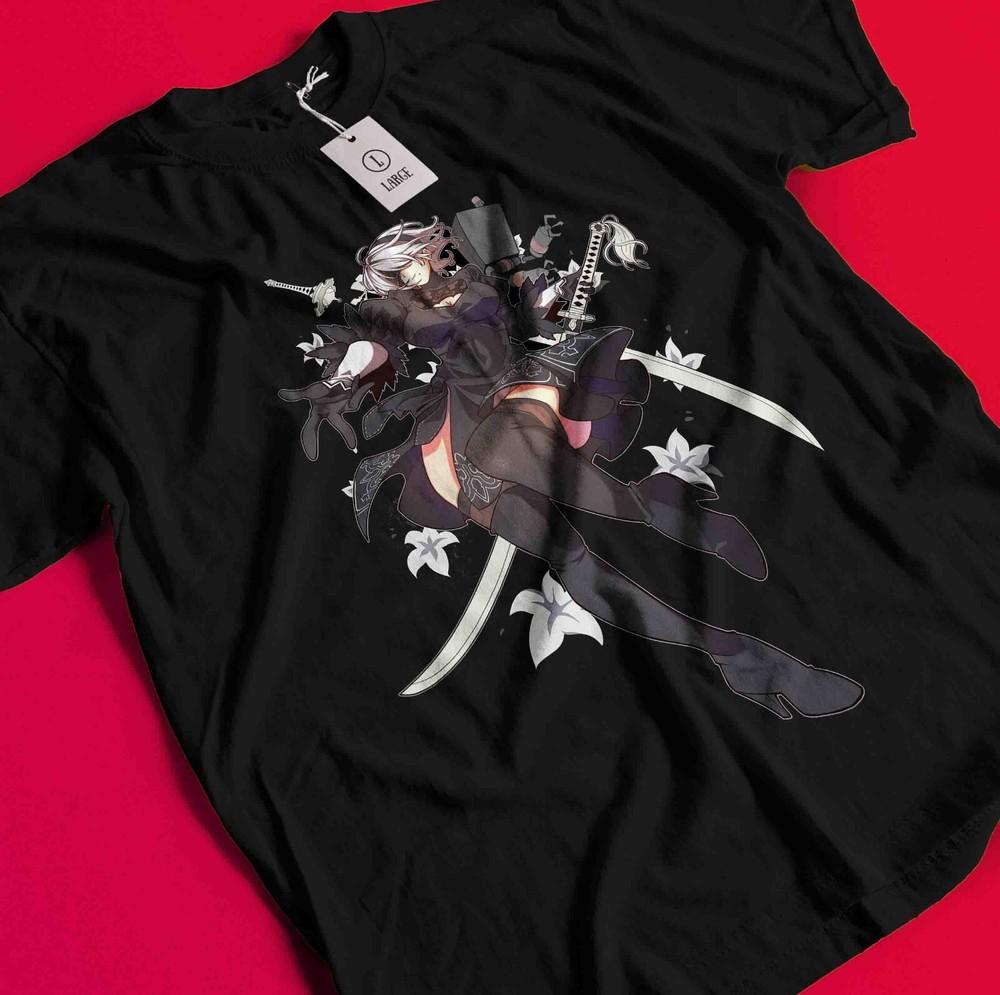 

Nier Automata T-Shirt YoRHa 2A Shirt 2B 9S Emil Tshirt Anime Kaine Devola Waifu BB930 4XL