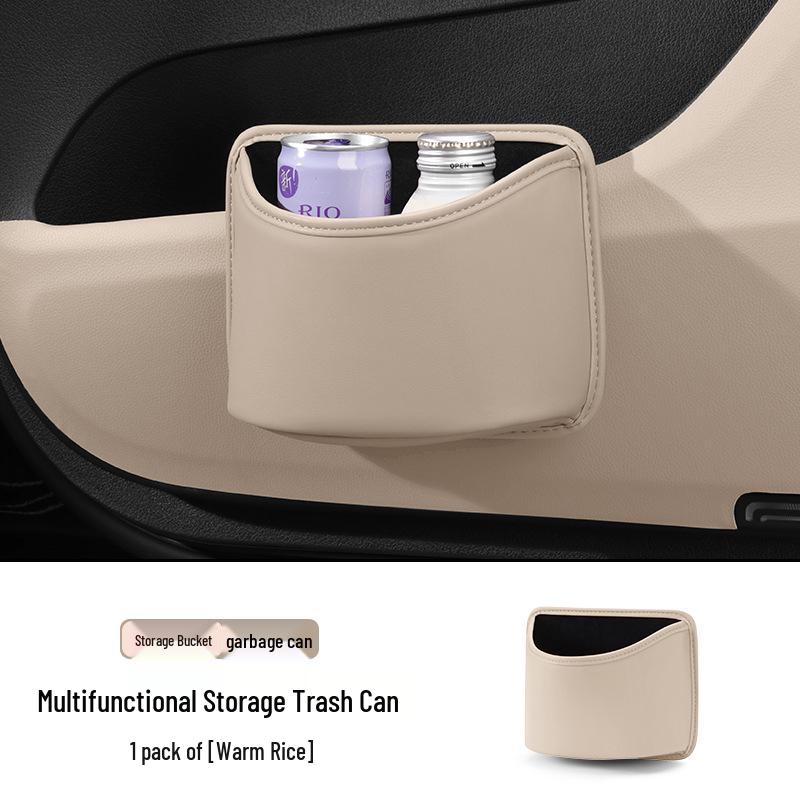 Xiaomi YU7 Car Leather Trash and Storage Box - Interior Accessories