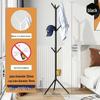 Freestanding Indoor Rolling Clothes and Coat Rack with Hanger and Drying Features