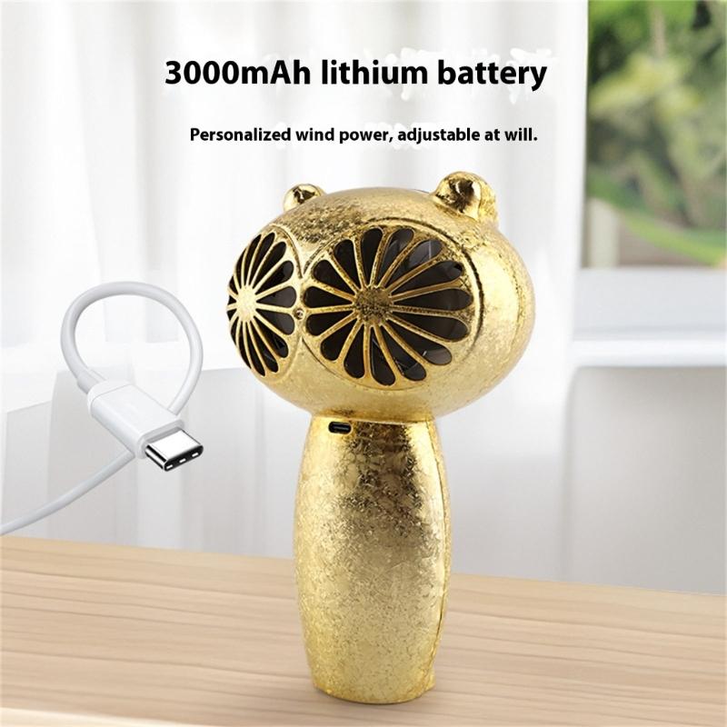 Portable Handheld Fan 100 Speed Cooling Fan Rechargeable Multifunction Travel Gift Cooling For Outdoor Travel Office Use