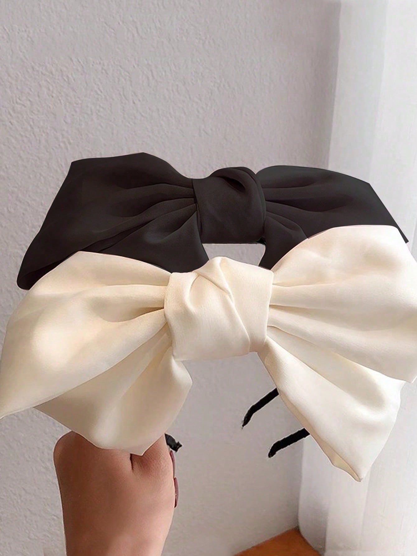 

2/3 шт. Модные атласные большие однотонные повязки на голову с бантом для женщин, девочек, для вечеринок, аксессуары для волос