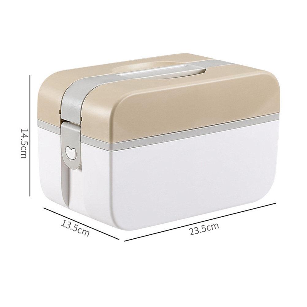 Emergency Medicine Case Plastic Sturdy Multi-Functional Storage Box Random Color Size M Portable First Aid Kit for Home