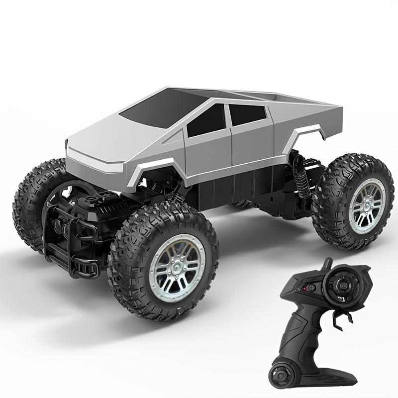 Сплавной радиоуправляемый пикап Высокоскоростной Амортизация 4WD Внедорожный Забирающийся Ручка Автомобиль с Дистанционным Управлением Для Детей Мальчиков Игрушки Подарки Silver gray climbing car