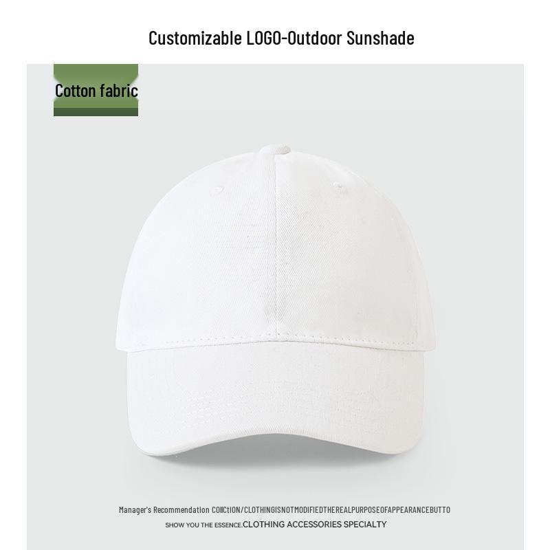 "65cm Unisex Solid Color Baseball Cap with Soft Top, Deepened and Widened Brim for a Slimmer Face Look."