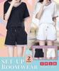 [three Joy] Women's Pajamas, Shorts and Pants, Lightweight, Short Sleeves, Cute Set