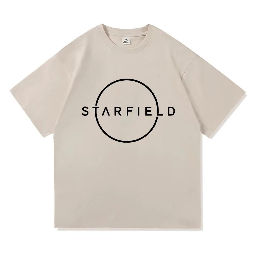 Hot Game Starfieldd Tshirt Fashion Design Graphic Print Tshirt Unisex Cotton Soft Unisexs Tees Oneck Hip Hop Male T Shirts Tops