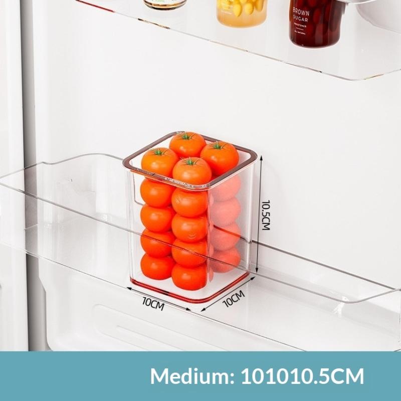 1Pcs Fridge Side Door Storage Boxes Portable Vegetables Fruits Preservation Box Kitchen Food Grade Plastic Storage Containers