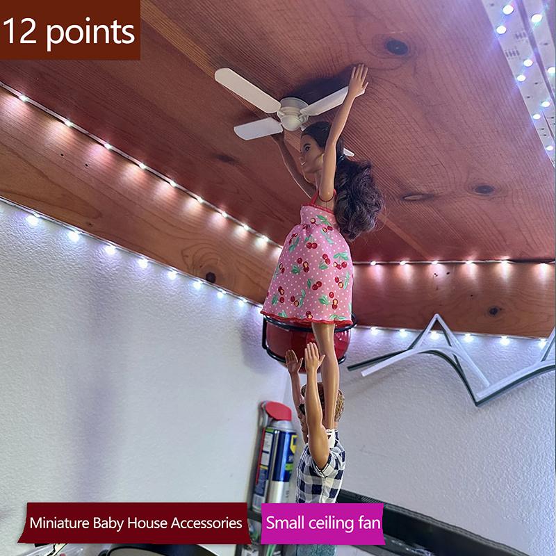 1:12 миниатюрных потолочных вентиляторов для кукольного домика — фото 2