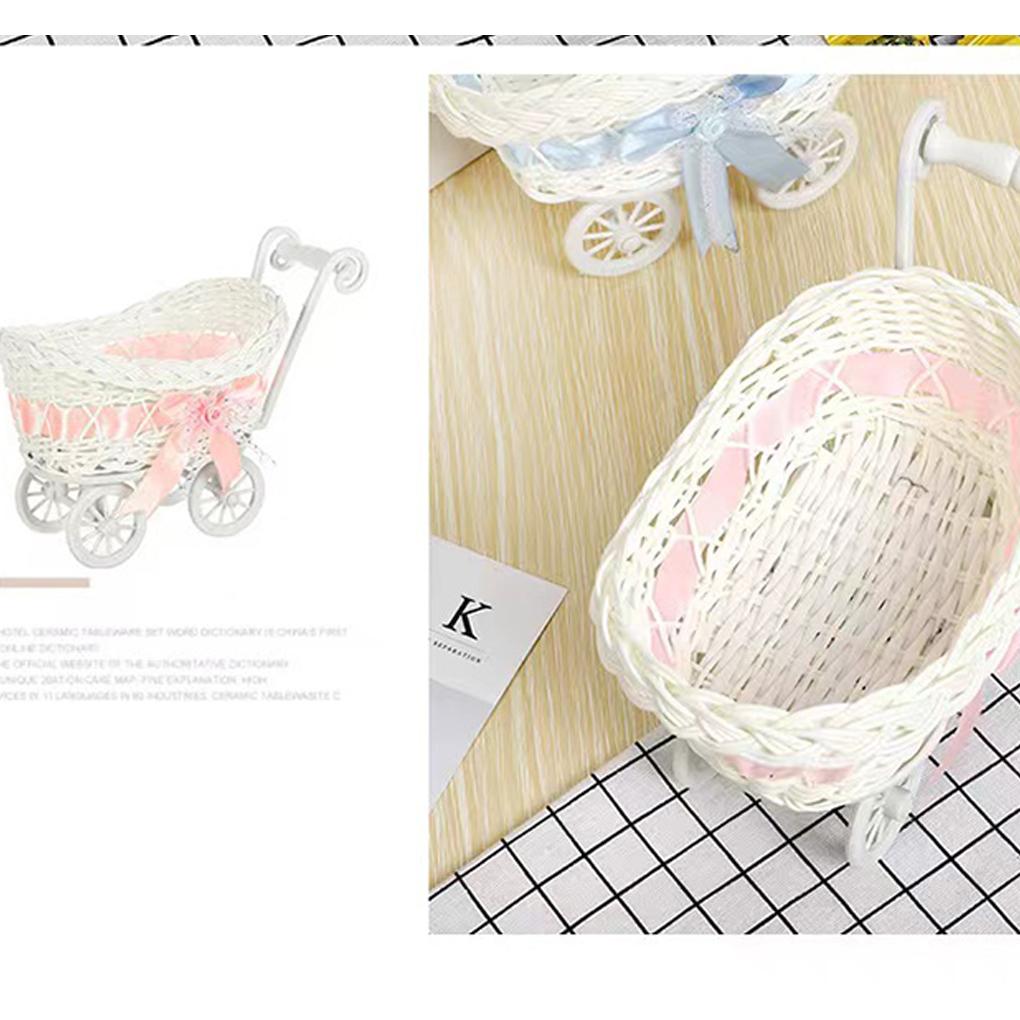 Tricycle Flower Basket Wedding Decor Candy Storage Suitable For Home And Outdoor Birthday Decoration