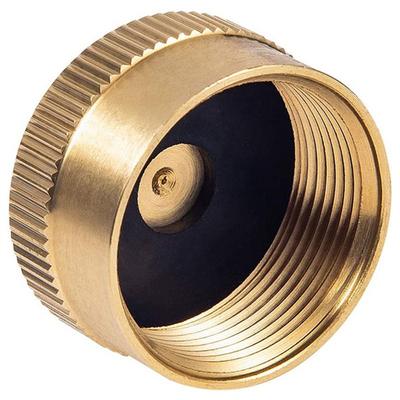 Portable Brass Protective Cylinder Coupler Gas Bottle Cylinder Solid Refill Adpater Protector Caps Propane Tank Cap Sealed Cap