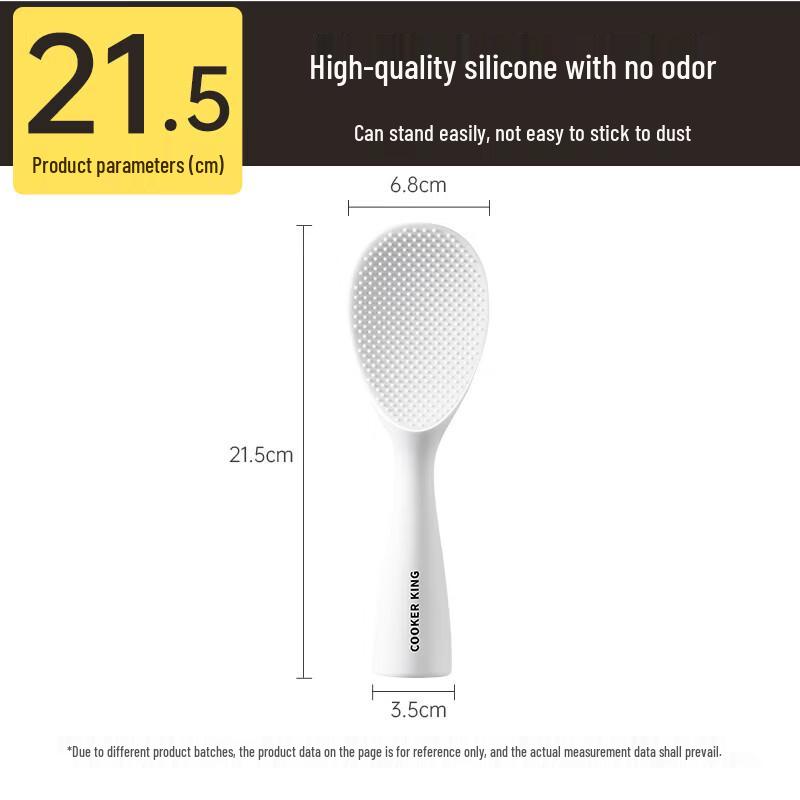 COOKER KING Standable Silicone Rice Scoop Set
