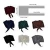 Stylish Cropped Shoulder Wrap Scarf Lightweight Polyester Shawl Elegant Women's False Collar Fashion Outerwear